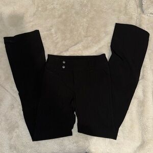 Black flare trousers